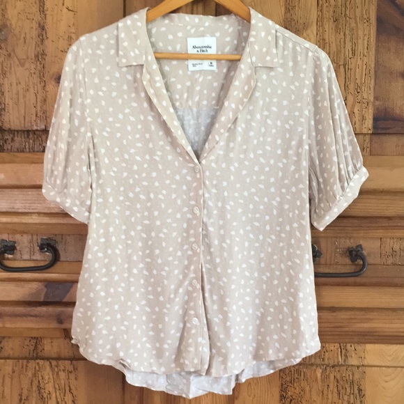 Abercrombie & Fitch Viscose Button Down Sz M - Picture 1 of 3